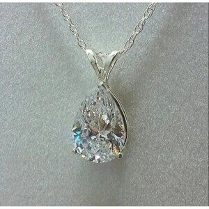 925 Silver Teardrop Shaped Pendant